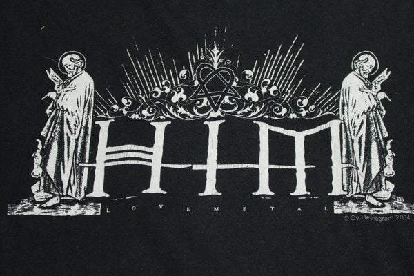 Him Love Metal Oy Heartagram 2004 Concert 00's T-Shirt
