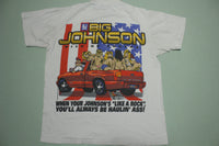 Big Johnson RCK HRD Pick Up Trucks 1996 Vintage 90s Single Stitch Oneita USA T-Shirt