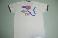 LAAC Mercury 10k Run 1979 Vintage 70's Los Angeles Athletic Club Coliseum Ringer T-Shirt