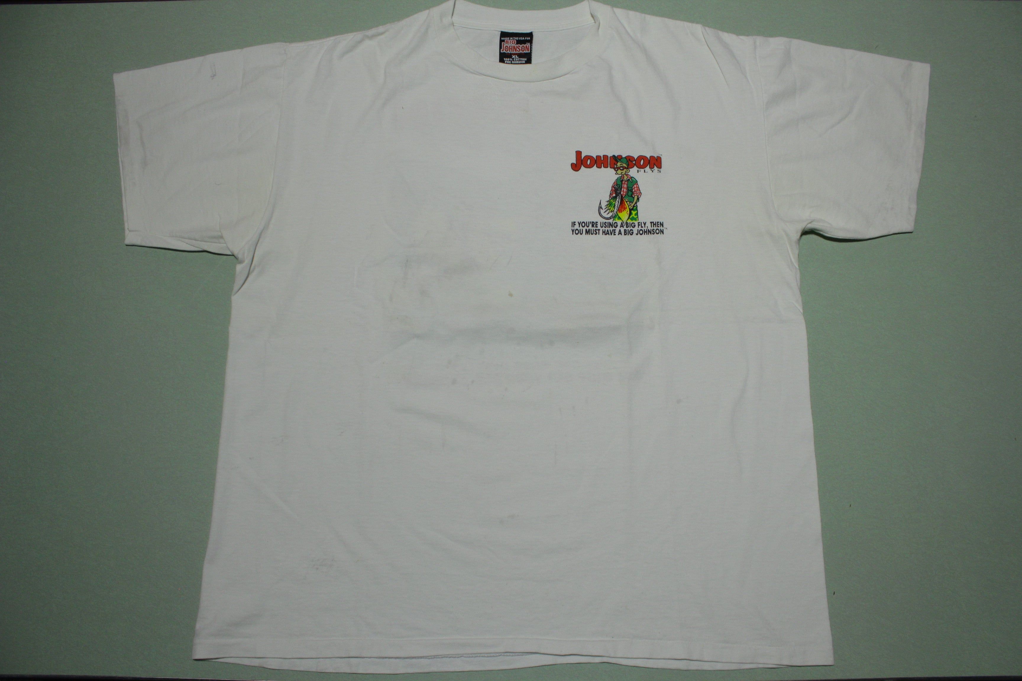 Big Johnson Flys 1993 Vintage 90s Single Stitch Oneita USA T-Shirt