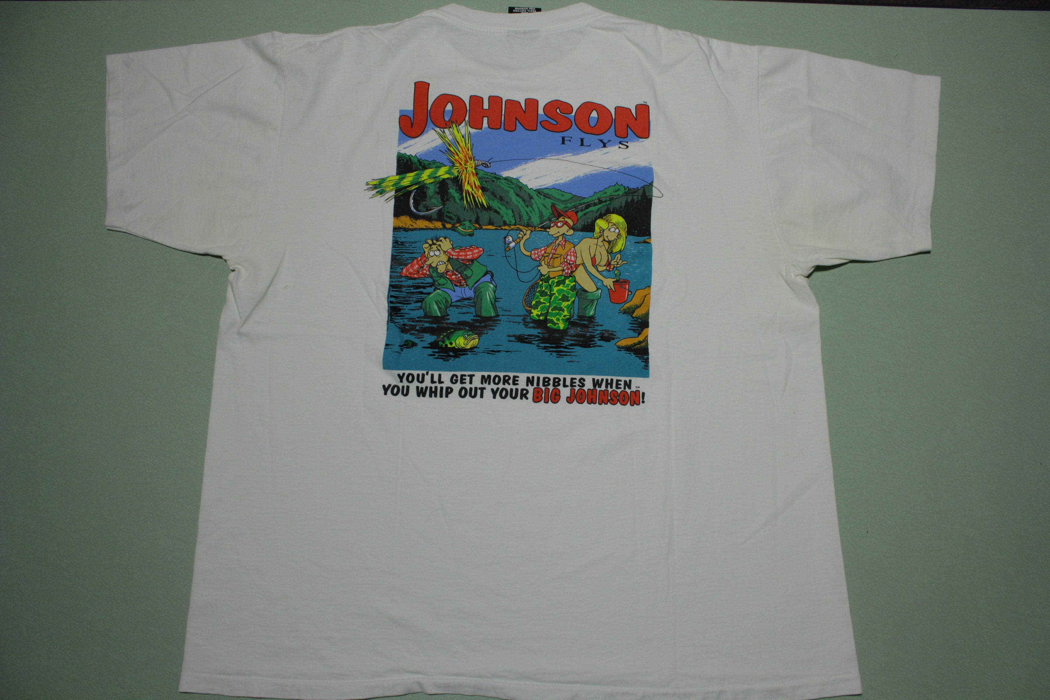 Big Johnson Flys 1993 Vintage 90s Single Stitch Oneita USA T-Shirt