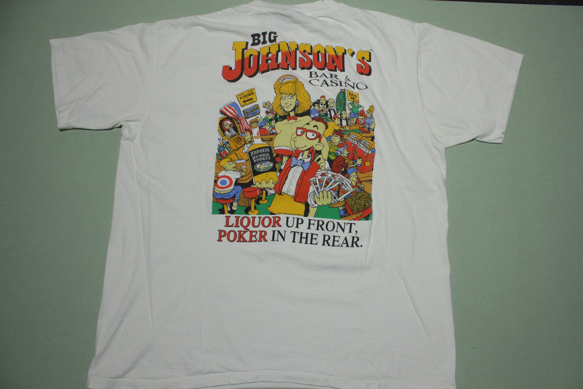 Big Johnson Bar and Casino 1992 Vintage 90s Single Stitch Oneita USA T-Shirt