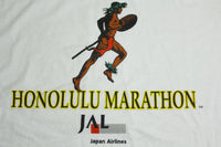 Honolulu Marathon Hawaii Japan Airlines JAL Vintage 90's Nike Grey Tag USA T-Shirt