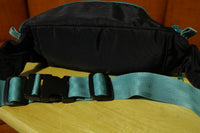 Ski Gear Vintage Zoom 90's Black Green Fanny Pack Waist Bag Zip Pockets