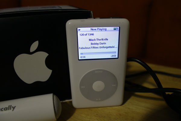 Apple Ipod 4th Generation Click Wheel Music MP3 Player with 1300+ songs Works!