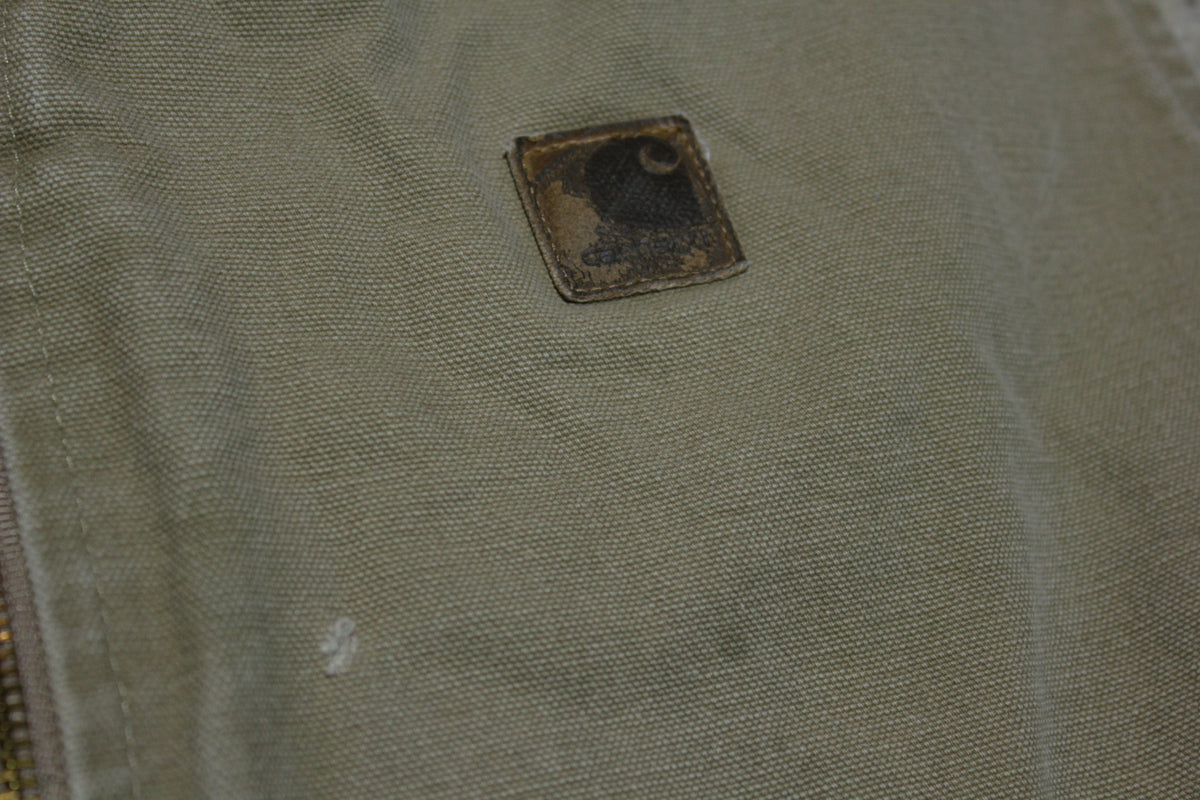 Carhartt V13 SDL Sherpa Lined Work Vest Men's XXL Slightly Distressed Faded Brown