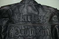 Harley Davidson Men’s 2XL Leather Riding Gear Genuine MotorClothes Jacket Black Widow