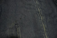 Big Mac Denim 2 Pocket Quilt Lined Corduroy Collar Vintage 80's Work Jacket