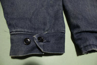 Big Mac Denim 2 Pocket Quilt Lined Corduroy Collar Vintage 80's Work Jacket