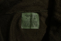 Mililtary 80's Man's 100% Wool Sweater OD Large 42-44 DLA100-88-C-0318 NEW!