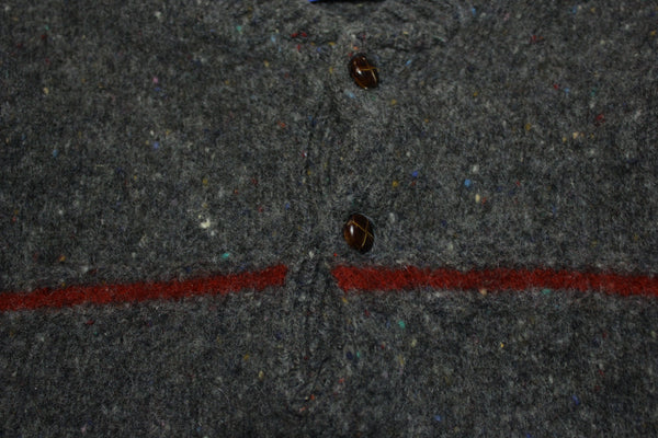 Pendleton 60s Wool Two Button Striped Vintage Sweater