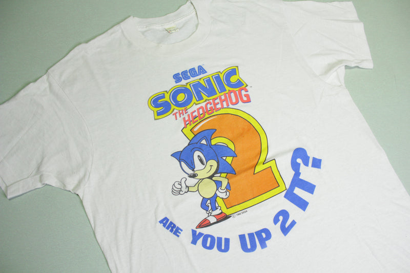 Sonic The Hedgehog 2 Are You Up 2 It? Vintage 90's 1992 Sega Made in U ...