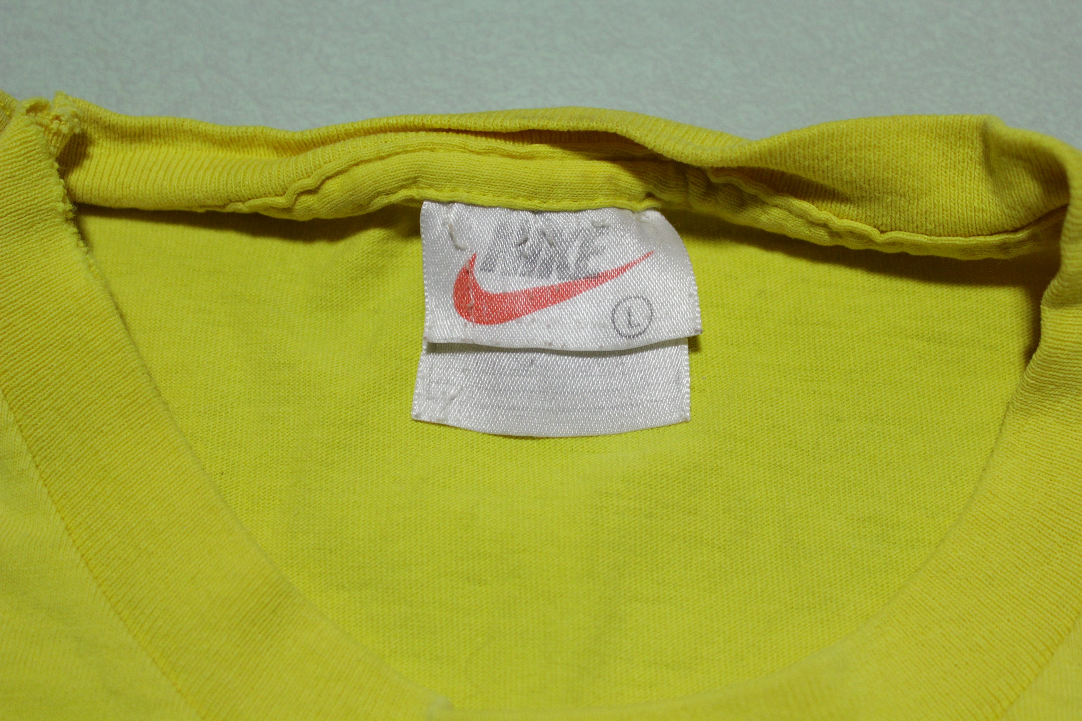 nike yellow check
