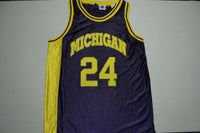 Michigan State Wolverines #24 Vintage College Concepts Basketball Jersey
