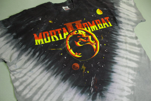 Mortal Kombat II Vintage 90's Tie Dye FOTL Single Stitch Midway Video Game T-Shirt