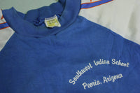 Southwest Indian School Peoria Arizona Chief Vintage 70's Velva Sheen Stars Stripes T-Shirt