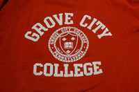 Grove City College Pennsylvania 80s Red Crewneck Sweatshirt