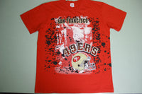 San Francisco 49ers Vintage All Over Print AOP 90s GTS Made in USA T-Shirt