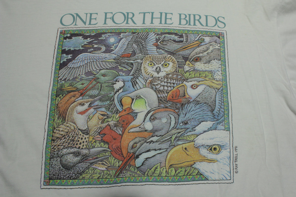 Ray Troll Vintage 90s 1991 One For The Birds M.V. Sea Lion Oneita T-Sh –  thefuzzyfelt