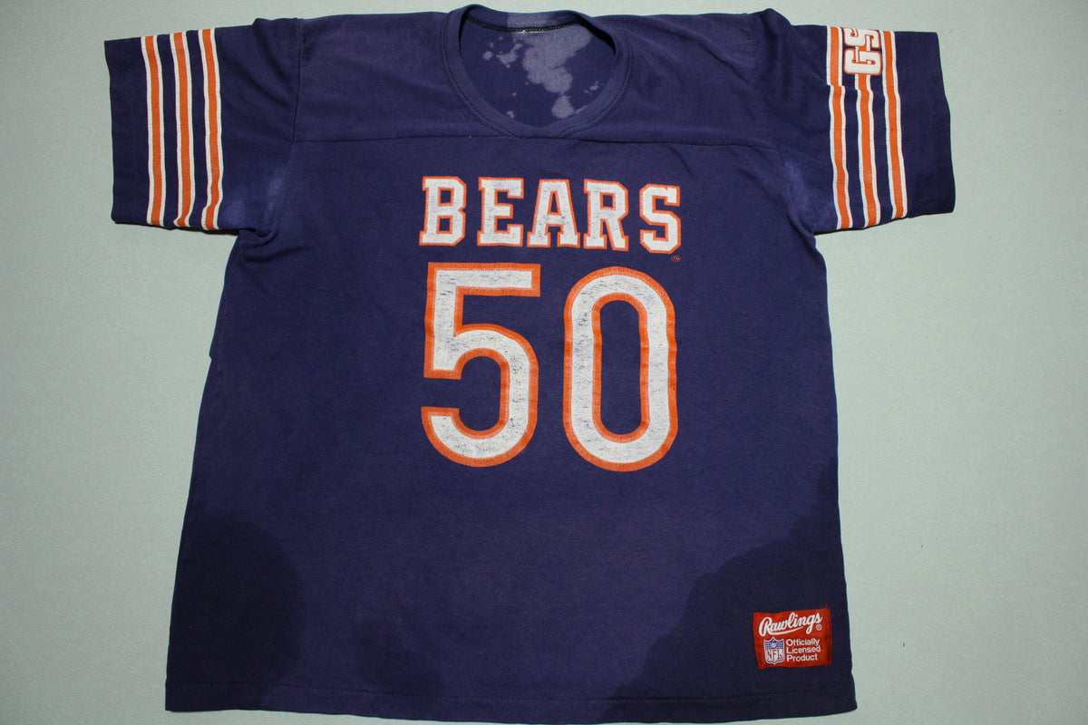 Chicago Bears Vintage 80s #50 Mike Singletary Superbowl Rawlings Jersey Shirt