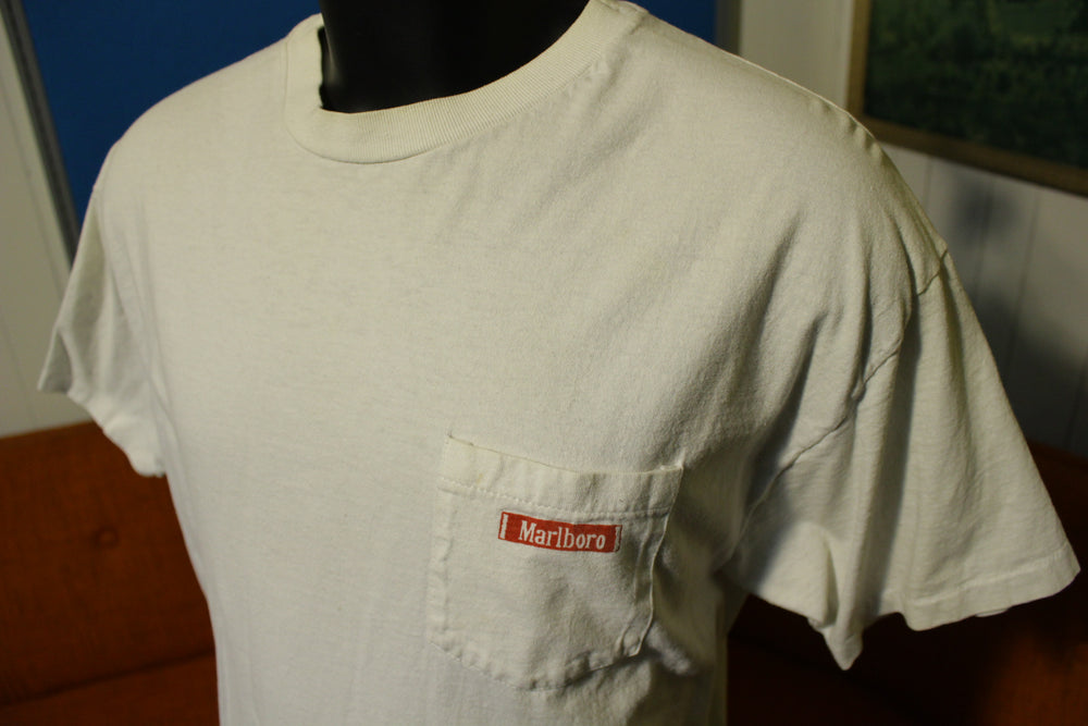 Marlboro Vintage 90's Country Store State Fair Rodeo Single Stitch Pocket  T-Shirt