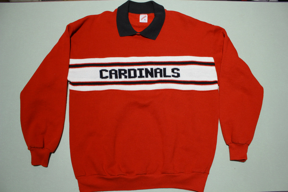 St Louis Cardinals Vintage 80s Knit Made in USA Crewneck Sweatshirt