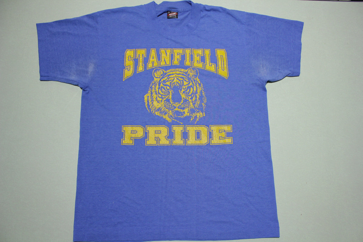 Stanfield Tigers Vintage 90s Oregon Made in USA Single Stitch FOTL T-Shirt