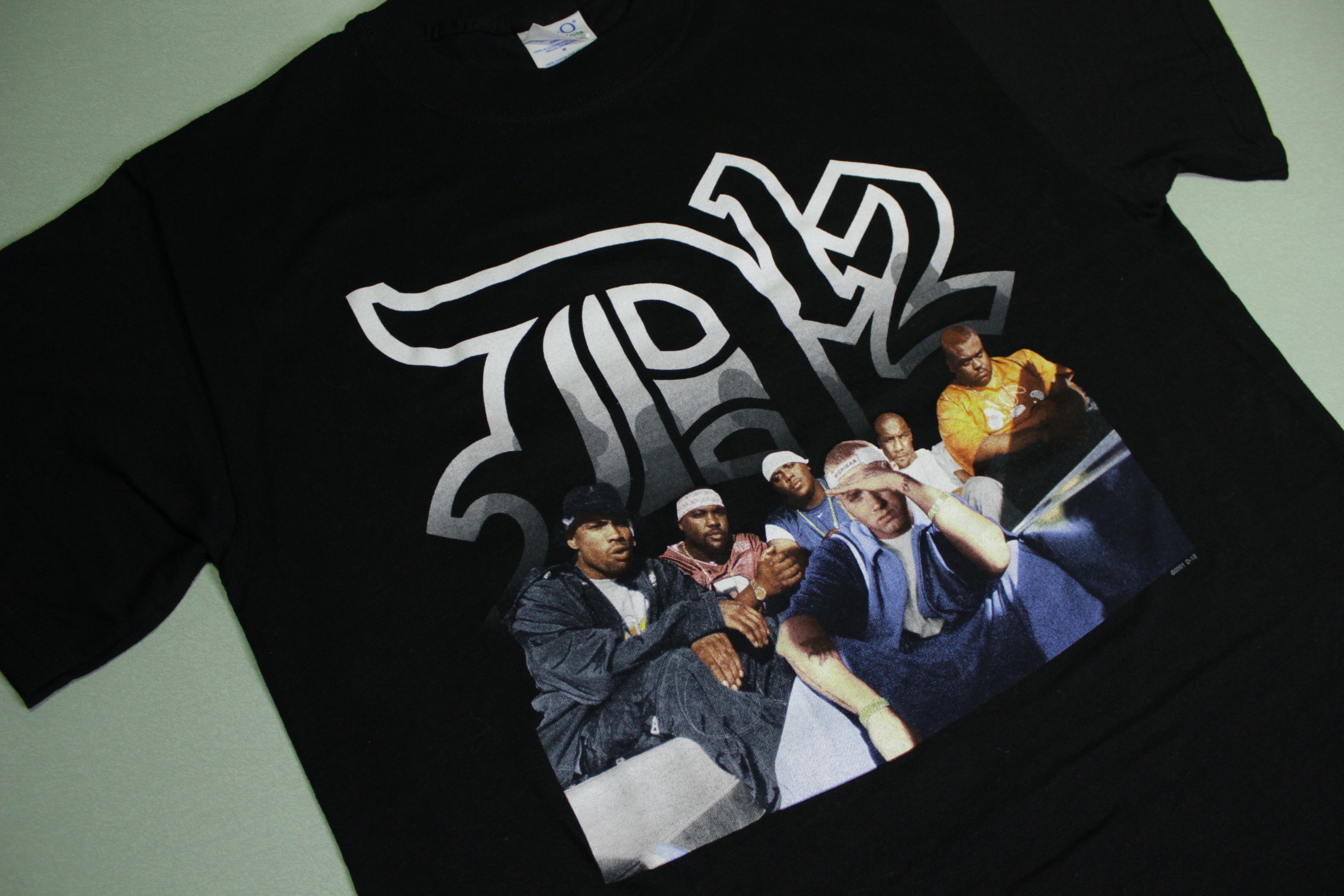 D12 2001 Vintage Eminem Band Photo 00's Rap Tee T-Shirt – thefuzzyfelt