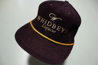 Whidbey's Liqueur Vintage Corduroy 80's Adjustable Back Snapback Cord Hat