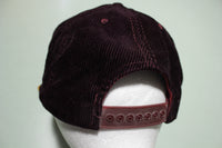 Whidbey's Liqueur Vintage Corduroy 80's Adjustable Back Snapback Cord Hat