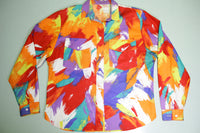 Roper Made in USA Vintage 90's Bright Colorful Western Button Up Shirt