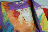 Roper Made in USA Vintage 90's Bright Colorful Western Button Up Shirt