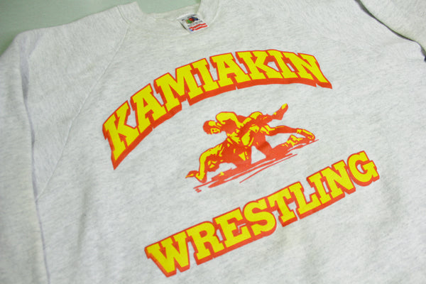 Kamiakin Braves Kennewick Wrestling Vintage 90's FOTL Crewneck Sweatshirt