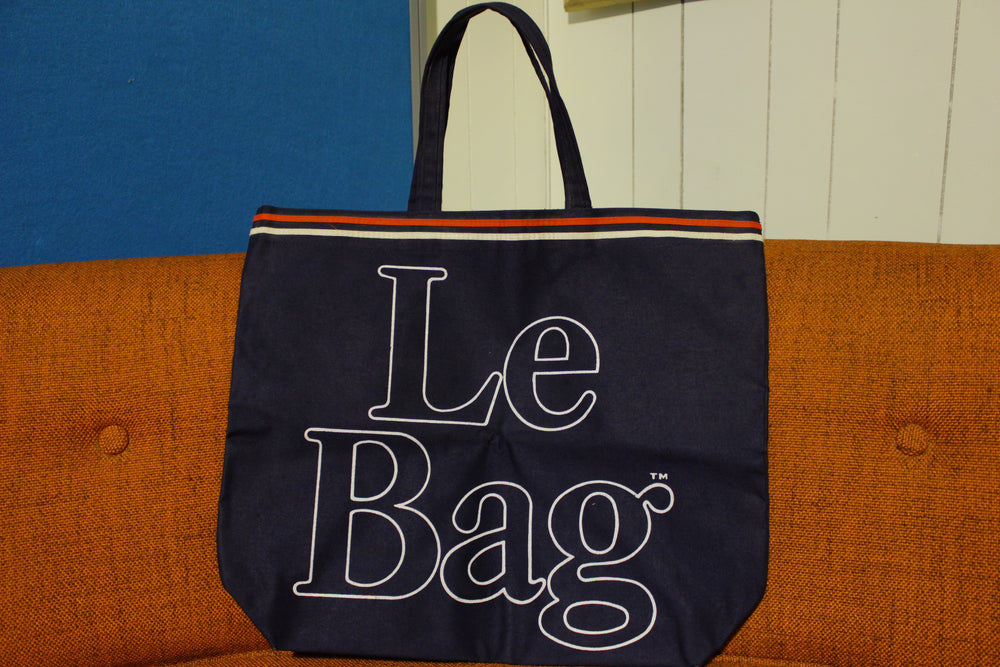 Le Bag Vintage 70's Canvas Large Font Shopper Beach Overnight