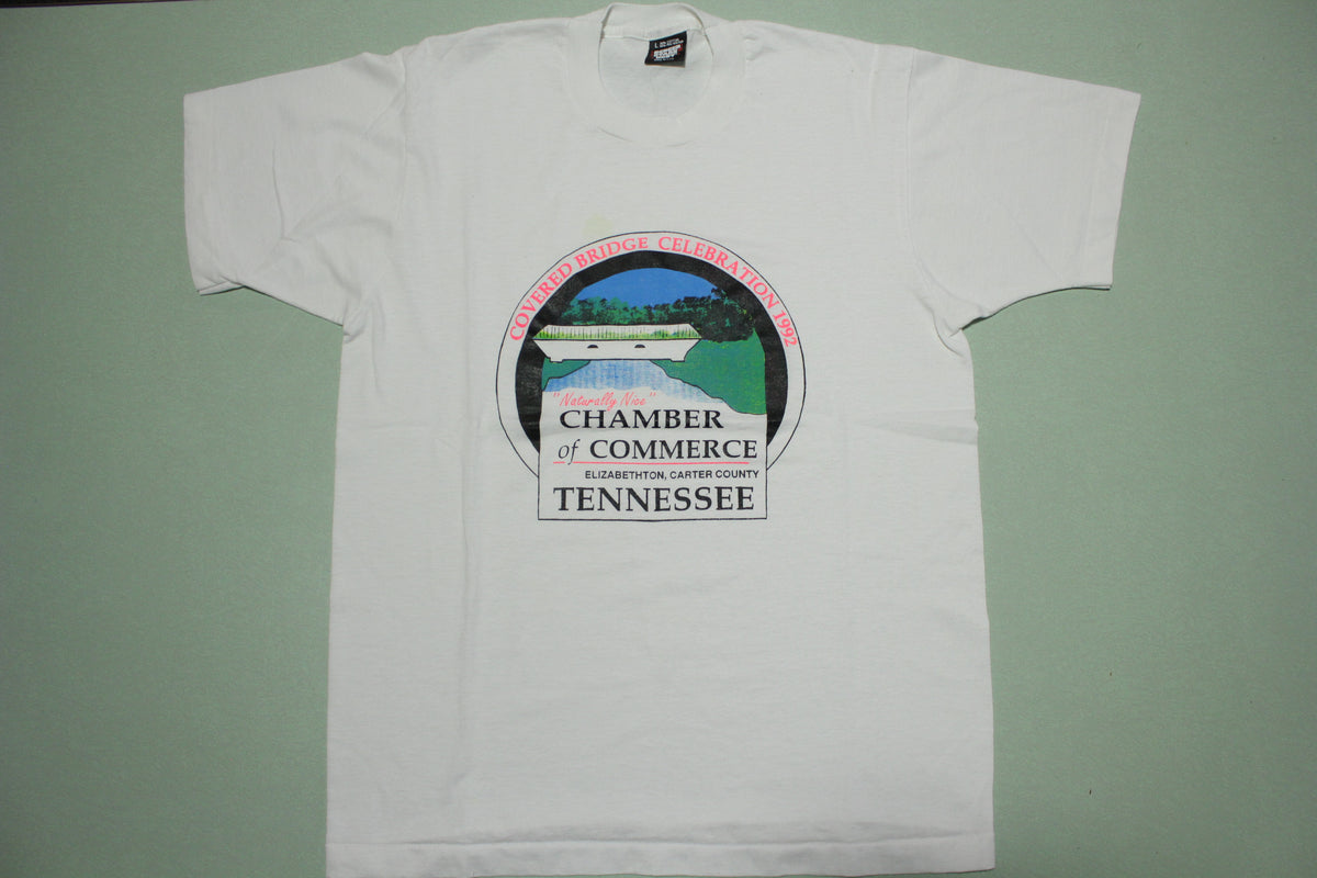 Elizabethton Carter County Tennessee Vintage 1992 90s Screen Stars T-Shirt