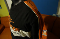 Harley Davidson Motorcycles Long Sleeve Shirt #1 Rubber Foam 3D Lettering