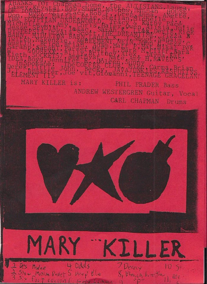 Mary Killer - s/t FTR 003