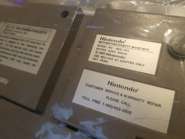 1985 Nintendo NES-001 Vintage 80s Action Set Console Original Printing ...